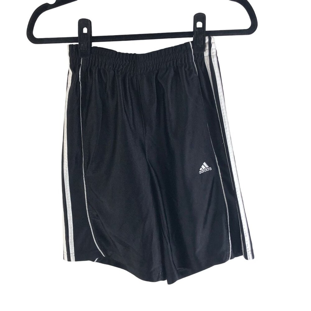 Adidas Boys Black Athletic Basketball Shorts Size L